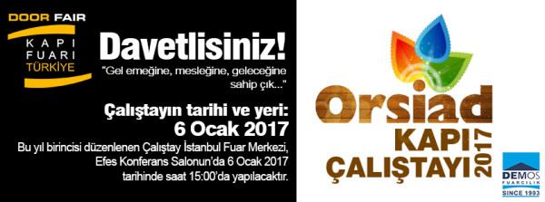 Kapı Fuarında İlk Kez Kapı Sektörü Çalıştayı Düzenlenecek