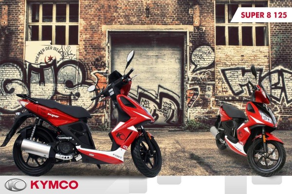 KYMCO Super8 125 İle Şehirde Bütün Yollar Düz