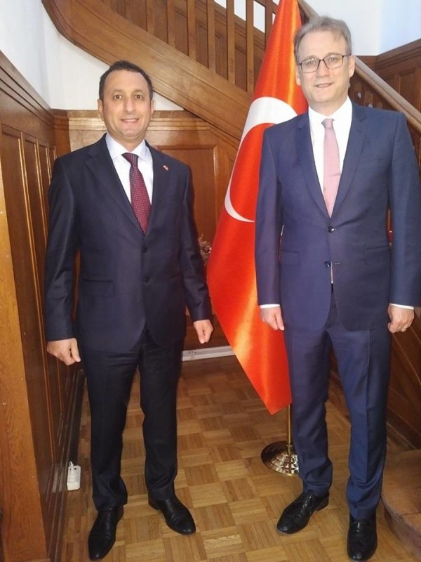 Dr. Ercan VaARLIBAŞ ve İsviçre Büyük Elçisi İlhan SYGILI