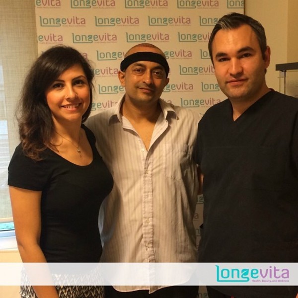 Longevita saç ekimi hasta