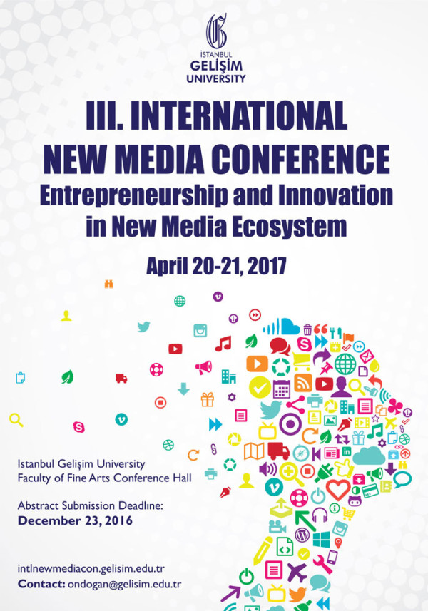 3.Uluslararası Yeni Medya Konferansı Afiş