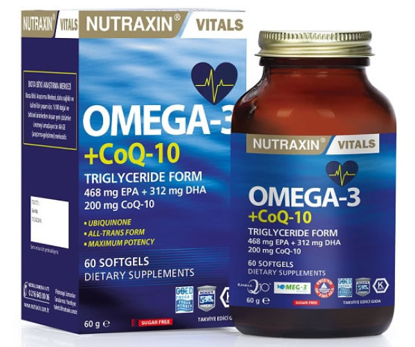 Omega3+KoenzimQ10’ gıda takviyesi ile  yıllara meydan okuyun