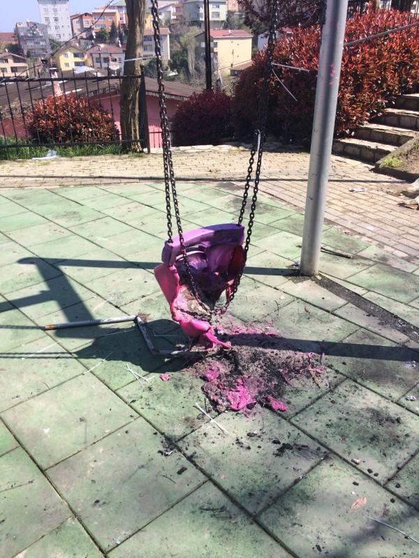 ÇOCUK PARKINDA DEHŞET GÖRÜNTÜLER