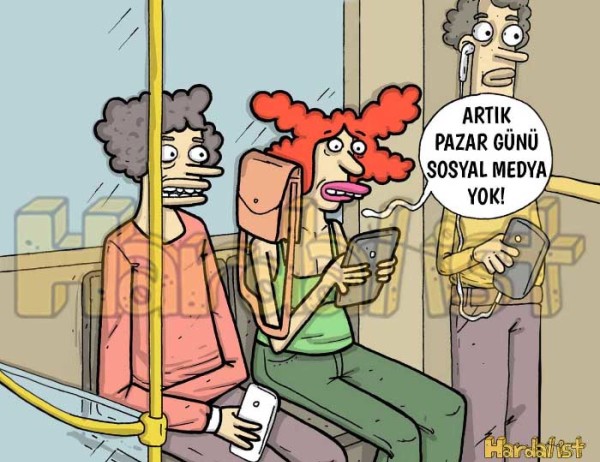 Sosyal medyaya Pazar molası