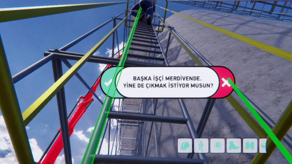 VR ile yüksekte çalışma simülasyonu 2