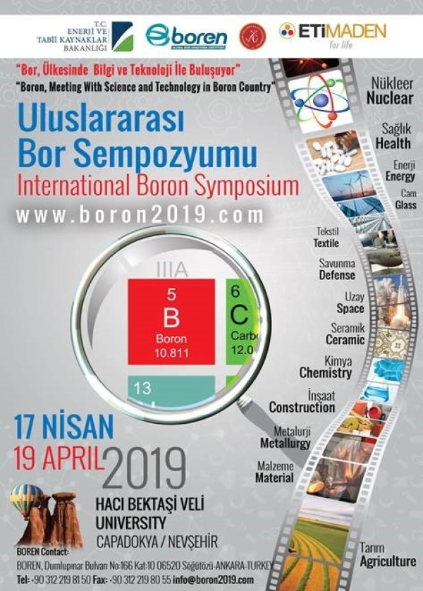 Uluslararası Bor Sempozyumu - Afiş