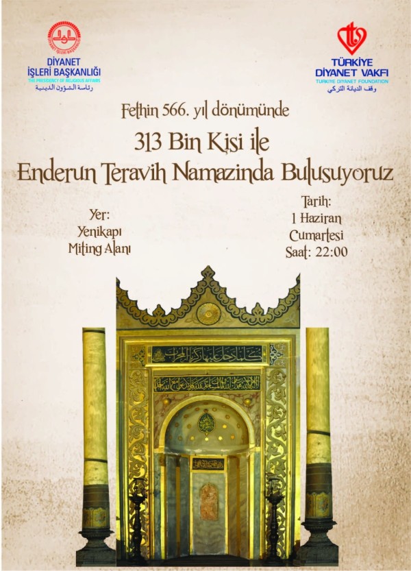 Yenikapı Teravih Namazı Afişi