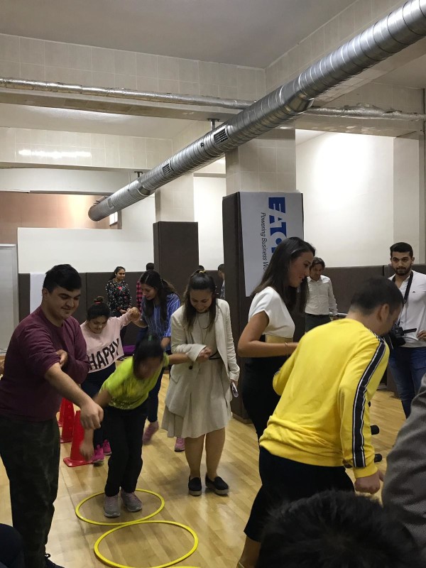 Engelli öğrenciler spor salonu - Eaton