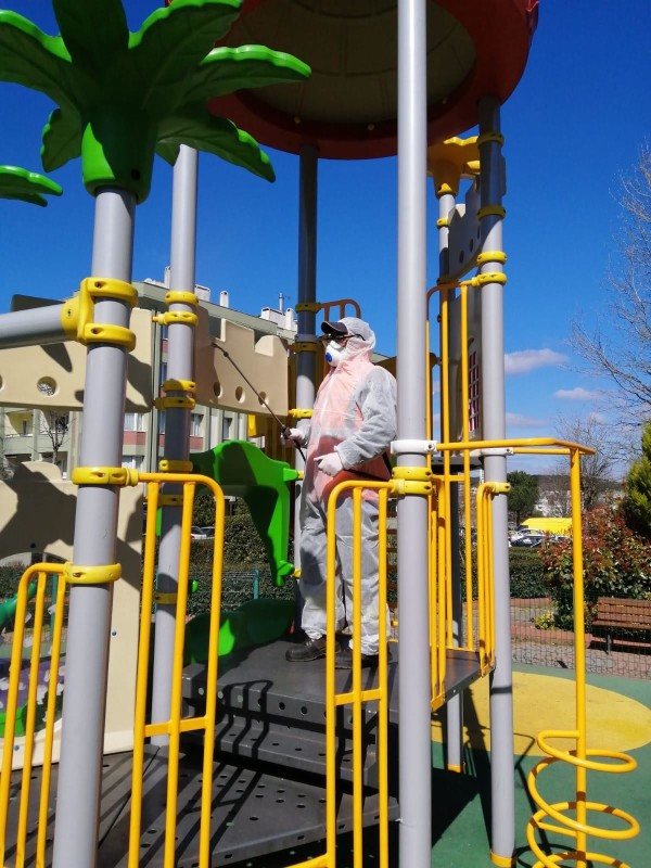 park ve bahçe dezenfekte