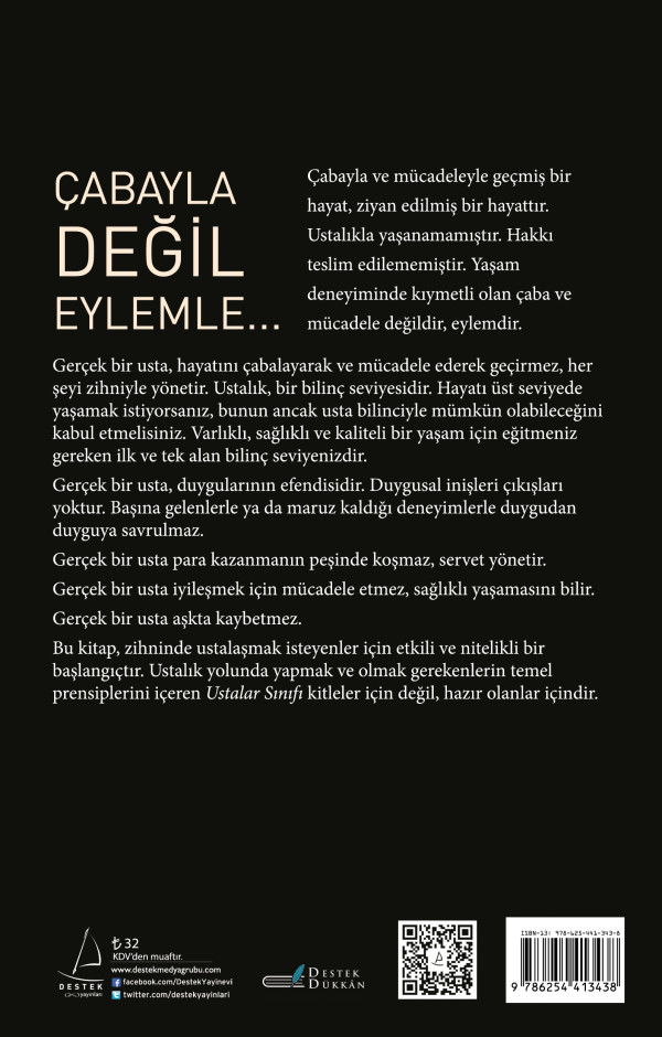 Ustalar Sınıfı Arka Kapak