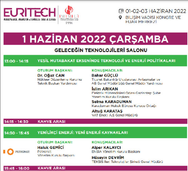 PROGRAM BİRİNCİ GÜN