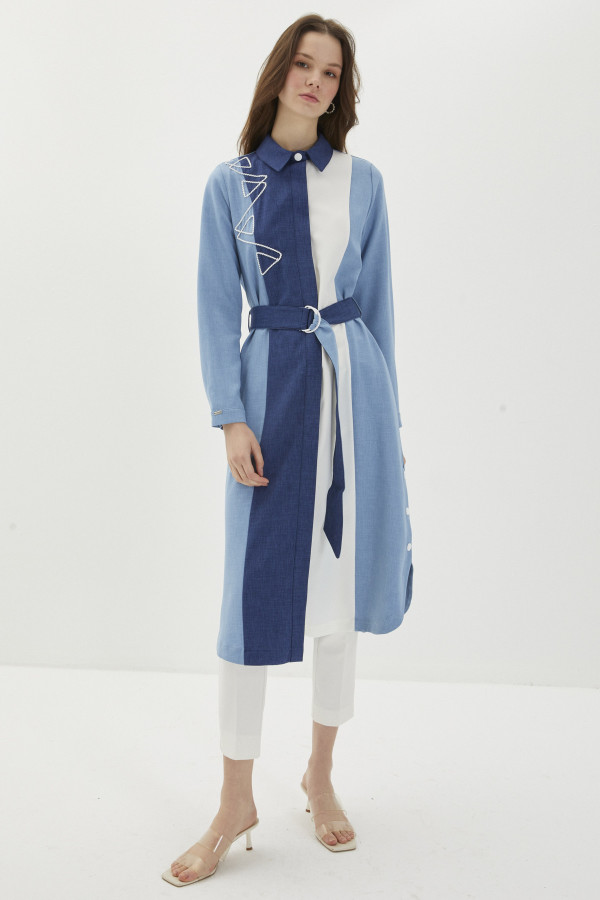 Zühre denim gömlek tunik