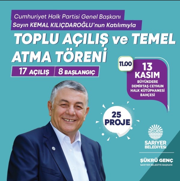 SARIYER’E 25 YENİ PROJE