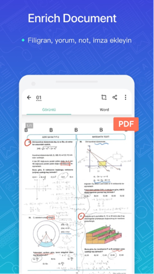 camscanner belge tarama