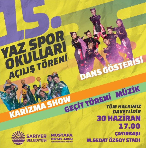 SARIYER BELEDİYESİ 15. YAZ SPOR OKULLARI AÇILIYOR